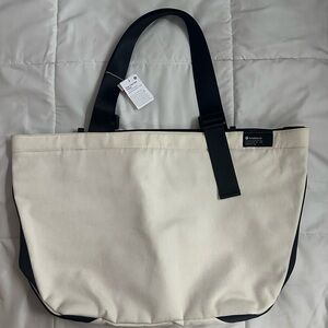 Lululemon Beige and Black Tote Bag